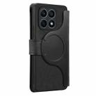 For Honor X8 5G CaseNeo MagSafe RFID Anti-theft Zipper Wallet Retro Leather Phone Case(Black) - 3