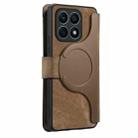 For Honor X8 5G CaseNeo MagSafe RFID Anti-theft Zipper Wallet Retro Leather Phone Case(Brown) - 3