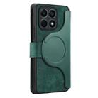 For Honor X8 5G CaseNeo MagSafe RFID Anti-theft Zipper Wallet Retro Leather Phone Case(Green) - 3
