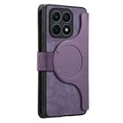 For Honor X8 5G CaseNeo MagSafe RFID Anti-theft Zipper Wallet Retro Leather Phone Case(Purple) - 3