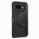 For Google Pixel 9a CaseNeo MagSafe RFID Anti-theft Retro Leather Phone Case(Black) - 3