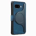 For Google Pixel 9a CaseNeo MagSafe RFID Anti-theft Retro Leather Phone Case(Blue) - 3