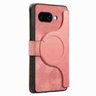 For Google Pixel 9a CaseNeo MagSafe RFID Anti-theft Retro Leather Phone Case(Pink) - 3