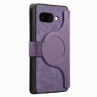 For Google Pixel 9a CaseNeo MagSafe RFID Anti-theft Retro Leather Phone Case(Purple) - 3