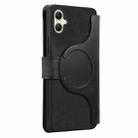 For Samsung Galaxy A06 CaseNeo MagSafe RFID Anti-theft Zipper Wallet Retro Leather Phone Case(Black) - 3