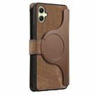 For Samsung Galaxy A06 CaseNeo MagSafe RFID Anti-theft Zipper Wallet Retro Leather Phone Case(Brown) - 3