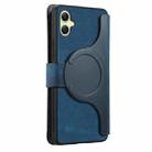 For Samsung Galaxy A06 CaseNeo MagSafe RFID Anti-theft Zipper Wallet Retro Leather Phone Case(Blue) - 3
