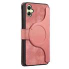 For Samsung Galaxy A06 CaseNeo MagSafe RFID Anti-theft Zipper Wallet Retro Leather Phone Case(Pink) - 3