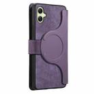For Samsung Galaxy A06 CaseNeo MagSafe RFID Anti-theft Zipper Wallet Retro Leather Phone Case(Purple) - 3