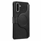 For Samsung Galaxy A56 5G CaseNeo MagSafe RFID Anti-theft Zipper Wallet Retro Leather Phone Case(Black) - 3