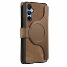 For Samsung Galaxy A16 CaseNeo MagSafe RFID Anti-theft Zipper Wallet Retro Leather Phone Case(Brown) - 3