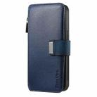 For Samsung Galaxy A16 CaseNeo MagSafe RFID Anti-theft Zipper Wallet Retro Leather Phone Case(Blue) - 2