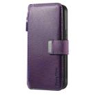 For Samsung Galaxy A16 CaseNeo MagSafe RFID Anti-theft Zipper Wallet Retro Leather Phone Case(Purple) - 2