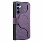 For Samsung Galaxy A16 CaseNeo MagSafe RFID Anti-theft Zipper Wallet Retro Leather Phone Case(Purple) - 3