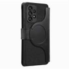For Samsung Galaxy A53 CaseNeo MagSafe RFID Anti-theft Zipper Wallet Retro Leather Phone Case(Black) - 3