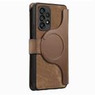 For Samsung Galaxy A53 CaseNeo MagSafe RFID Anti-theft Zipper Wallet Retro Leather Phone Case(Brown) - 3