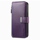 For Samsung Galaxy A53 CaseNeo MagSafe RFID Anti-theft Zipper Wallet Retro Leather Phone Case(Purple) - 2