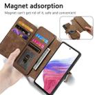 For Samsung Galaxy A14 5G CaseNeo MagSafe RFID Anti-theft Zipper Wallet Retro Leather Phone Case(Brown) - 3