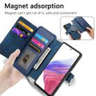 For Samsung Galaxy A14 5G CaseNeo MagSafe RFID Anti-theft Zipper Wallet Retro Leather Phone Case(Blue) - 3