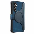 For Samsung Galaxy A14 5G CaseNeo MagSafe RFID Anti-theft Zipper Wallet Retro Leather Phone Case(Blue) - 4