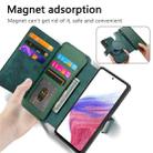 For Samsung Galaxy A14 5G CaseNeo MagSafe RFID Anti-theft Zipper Wallet Retro Leather Phone Case(Green) - 3