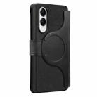 For Samsung Galaxy S25 Edge 5G CaseNeo MagSafe RFID Anti-theft Zipper Wallet Retro Leather Phone Case(Black) - 3