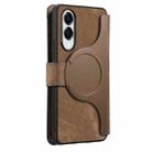 For Samsung Galaxy S25 Edge 5G CaseNeo MagSafe RFID Anti-theft Zipper Wallet Retro Leather Phone Case(Brown) - 3