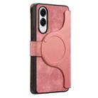 For Samsung Galaxy S25 Edge 5G CaseNeo MagSafe RFID Anti-theft Zipper Wallet Retro Leather Phone Case(Pink) - 3