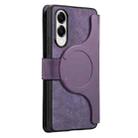 For Samsung Galaxy S25 Edge 5G CaseNeo MagSafe RFID Anti-theft Zipper Wallet Retro Leather Phone Case(Purple) - 3