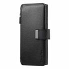 For Samsung Galaxy S25 Ultra 5G CaseNeo MagSafe RFID Anti-theft Zipper Wallet Retro Leather Phone Case(Black) - 2