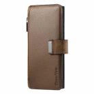 For Samsung Galaxy S25 Ultra 5G CaseNeo MagSafe RFID Anti-theft Zipper Wallet Retro Leather Phone Case(Brown) - 2