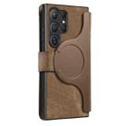 For Samsung Galaxy S25 Ultra 5G CaseNeo MagSafe RFID Anti-theft Zipper Wallet Retro Leather Phone Case(Brown) - 3