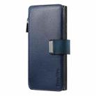 For Samsung Galaxy S25 Ultra 5G CaseNeo MagSafe RFID Anti-theft Zipper Wallet Retro Leather Phone Case(Blue) - 2