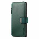 For Samsung Galaxy S25 Ultra 5G CaseNeo MagSafe RFID Anti-theft Zipper Wallet Retro Leather Phone Case(Green) - 2