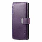 For Samsung Galaxy S25 Ultra 5G CaseNeo MagSafe RFID Anti-theft Zipper Wallet Retro Leather Phone Case(Purple) - 2