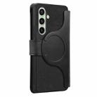 For Samsung Galaxy S24 FE 5G CaseNeo MagSafe RFID Anti-theft Zipper Wallet Retro Leather Phone Case(Black) - 3