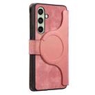 For Samsung Galaxy S24 FE 5G CaseNeo MagSafe RFID Anti-theft Zipper Wallet Retro Leather Phone Case(Pink) - 3