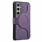 For Samsung Galaxy S24 FE 5G CaseNeo MagSafe RFID Anti-theft Zipper Wallet Retro Leather Phone Case(Purple) - 3