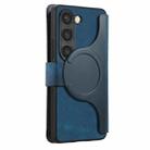 For Samsung Galaxy S23 5G CaseNeo MagSafe RFID Anti-theft Zipper Wallet Retro Leather Phone Case(Blue) - 3