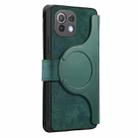 For Xiaomi Mi 11 Lite CaseNeo MagSafe RFID Anti-theft Zipper Wallet Retro Leather Phone Case(Green) - 3