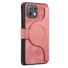 For Xiaomi Mi 11 Lite CaseNeo MagSafe RFID Anti-theft Zipper Wallet Retro Leather Phone Case(Pink) - 3