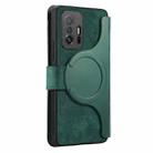 For Xiaomi Mi 11T / 11T Pro 5G CaseNeo MagSafe RFID Anti-theft Zipper Wallet Retro Leather Phone Case(Green) - 3