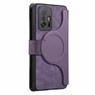 For Xiaomi Mi 11T / 11T Pro 5G CaseNeo MagSafe RFID Anti-theft Zipper Wallet Retro Leather Phone Case(Purple) - 3