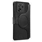 For Xiaomi 13T / 13T Pro 5G CaseNeo MagSafe RFID Anti-theft Zipper Wallet Retro Leather Phone Case(Black) - 3