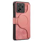 For Xiaomi 13T / 13T Pro 5G CaseNeo MagSafe RFID Anti-theft Zipper Wallet Retro Leather Phone Case(Pink) - 3