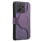 For Xiaomi 13T / 13T Pro 5G CaseNeo MagSafe RFID Anti-theft Zipper Wallet Retro Leather Phone Case(Purple) - 3