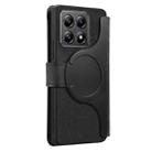 For Xiaomi 14T Pro CaseNeo MagSafe RFID Anti-theft Zipper Wallet Retro Leather Phone Case(Black) - 3