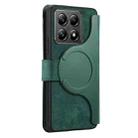 For Xiaomi 14T CaseNeo MagSafe RFID Anti-theft Zipper Wallet Retro Leather Phone Case(Green) - 3