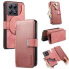 For Xiaomi 14T CaseNeo MagSafe RFID Anti-theft Zipper Wallet Retro Leather Phone Case(Pink) - 1