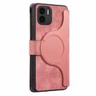 For Redmi A1 CaseNeo MagSafe RFID Anti-theft Zipper Wallet Retro Leather Phone Case(Pink) - 3